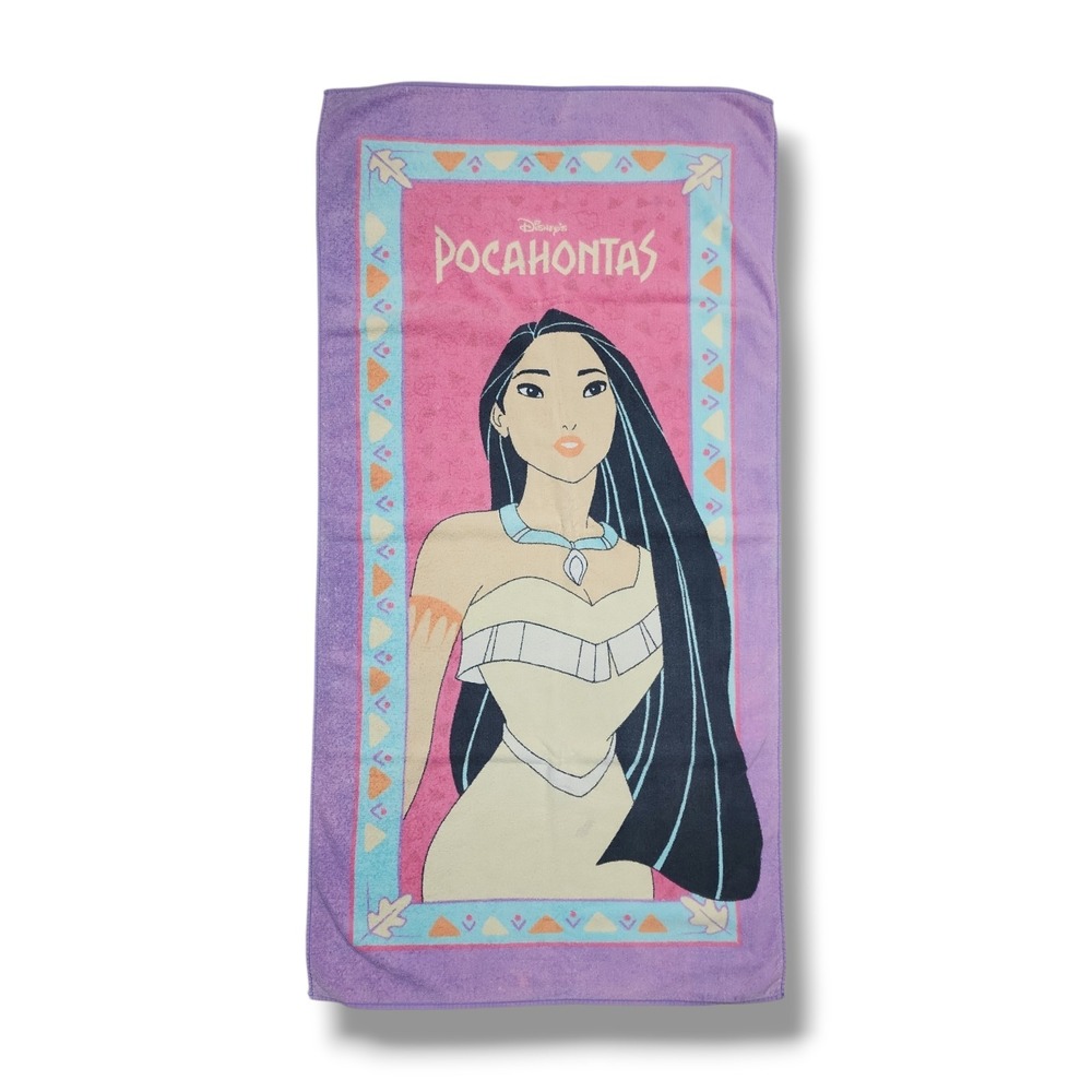 Vintage‎ Pocahontas Disney Beach Towel 100% Cotton